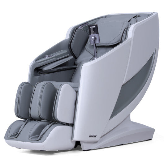 Full Body Zero Gravity Massage Recliner with Airbags and Foot Rollers-Brown LuxuryLifeWay Online Store