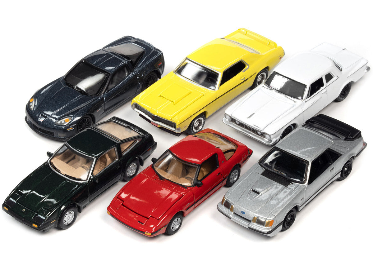 "Classic Gold Collection" 2022 Set B of 6 Cars Release 2 1/64 Diecast Model Cars by Johnny Lightning LuxuryLifeWay Online Store