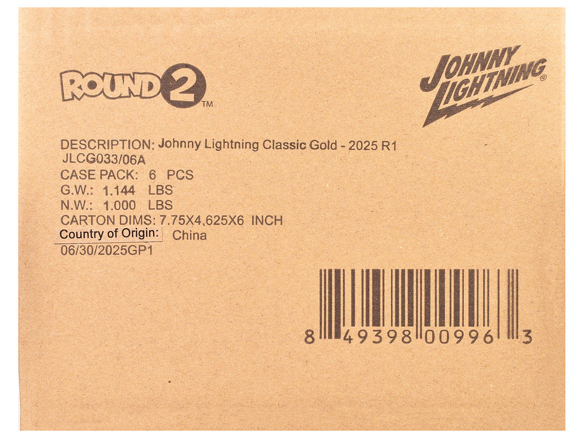 "Classic Gold Collection" 2025 Release 1 Set A of 6 Cars 1/64 Diecast Model Cars by Johnny Lightning LuxuryLifeWay Online Store