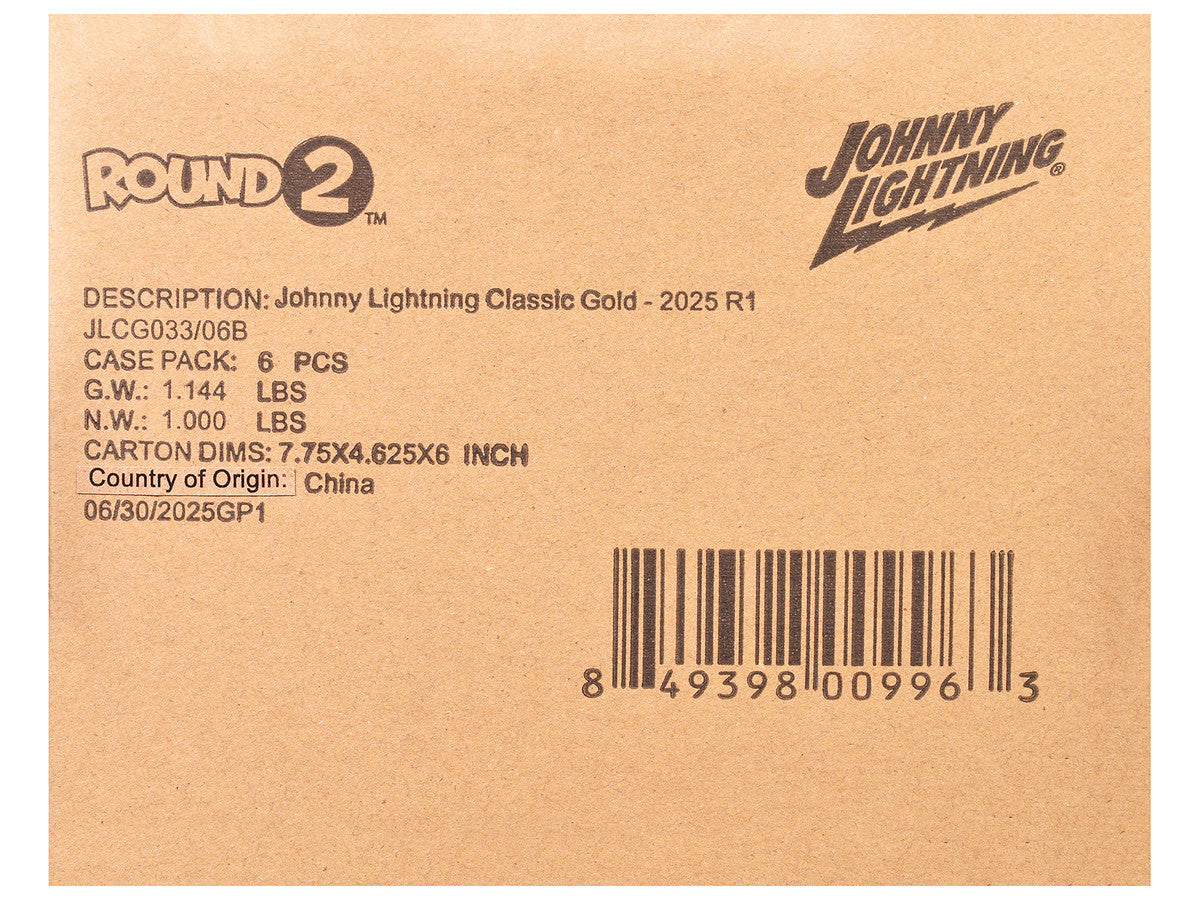 "Classic Gold Collection" 2025 Release 1 Set B of 6 Cars 1/64 Diecast Model Cars by Johnny Lightning LuxuryLifeWay Online Store