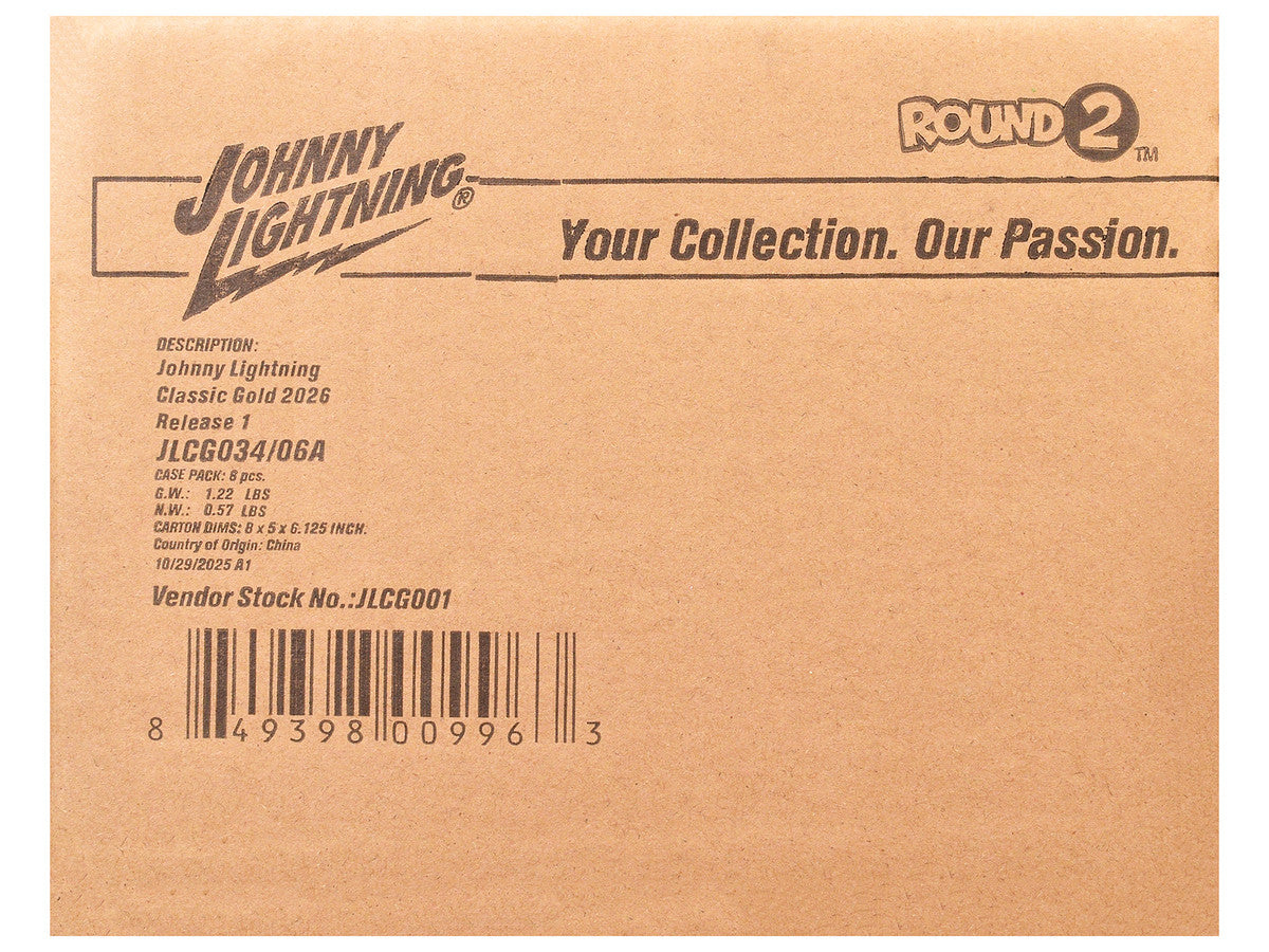 "Classic Gold Collection" 2026 Release 1 Set A of 6 Cars 1/64 Diecast Model Cars by Johnny Lightning LuxuryLifeWay Online Store
