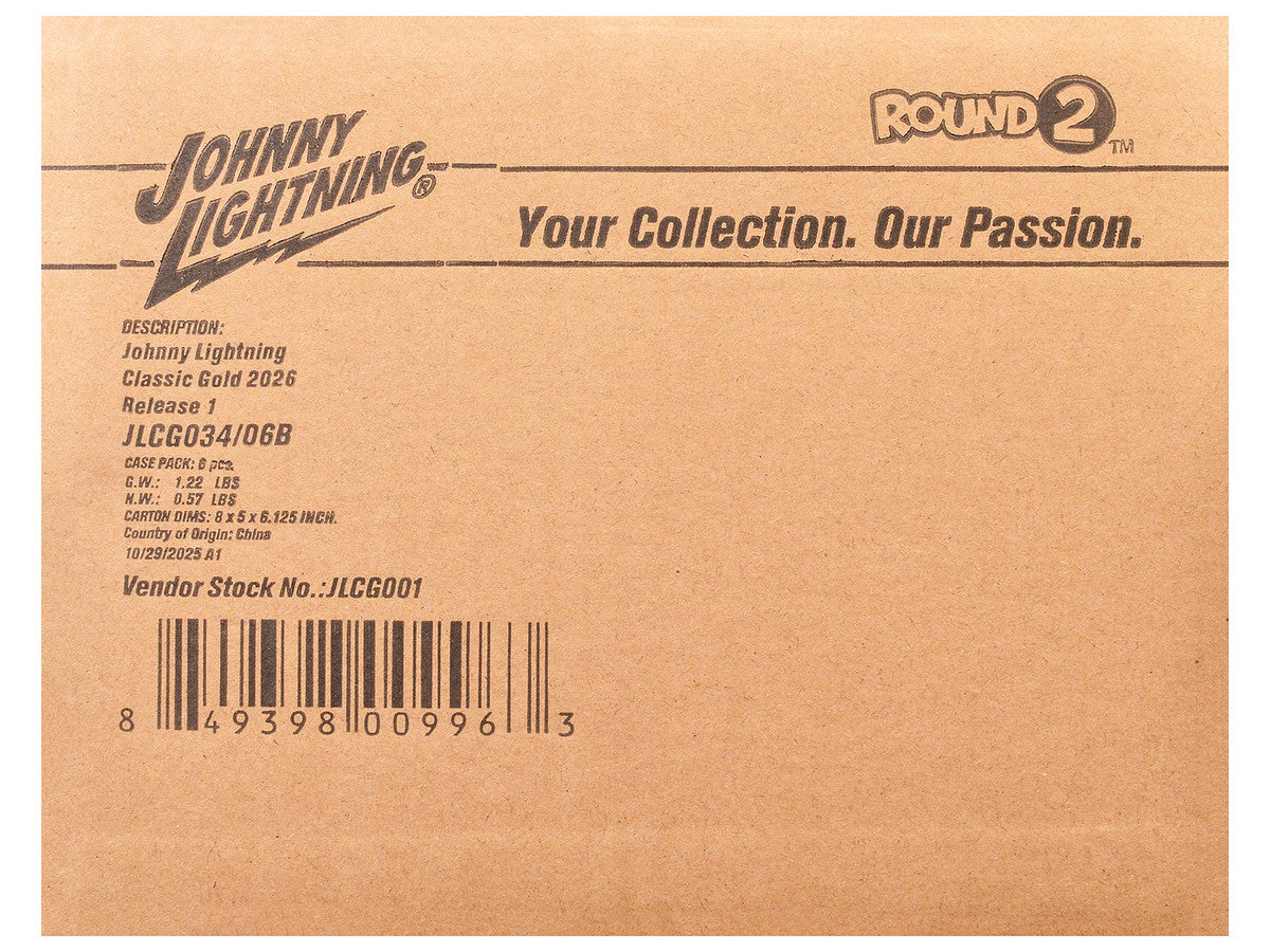 "Classic Gold Collection" 2026 Release 1 Set B of 6 Cars 1/64 Diecast Model Cars by Johnny Lightning LuxuryLifeWay Online Store