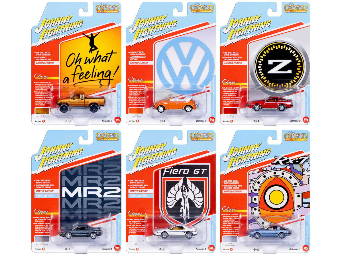 "Classic Gold Collection" 2026 Release 1 Set B of 6 Cars 1/64 Diecast Model Cars by Johnny Lightning LuxuryLifeWay Online Store