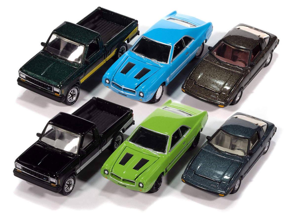 "Classic Gold Collection" 2025 Release 2 Set of 6 Cars 1/64 Diecast Model Cars by Johnny Lightning LuxuryLifeWay Online Store