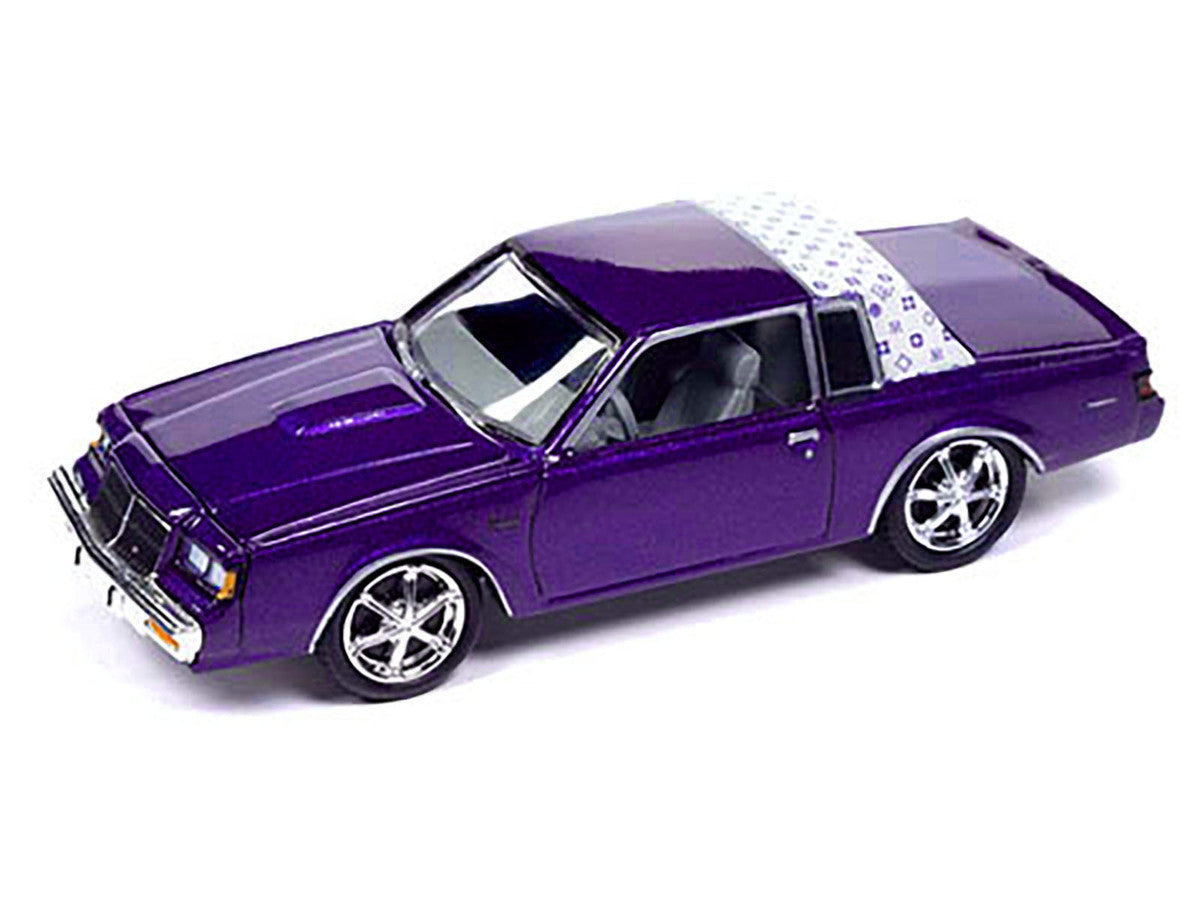 1987 Buick Regal T-Type Purple Metallic Limited Edition to 3600 pieces Worldwide 1/64 Diecast Model Car by Johnny Lightning LuxuryLifeWay Online Store