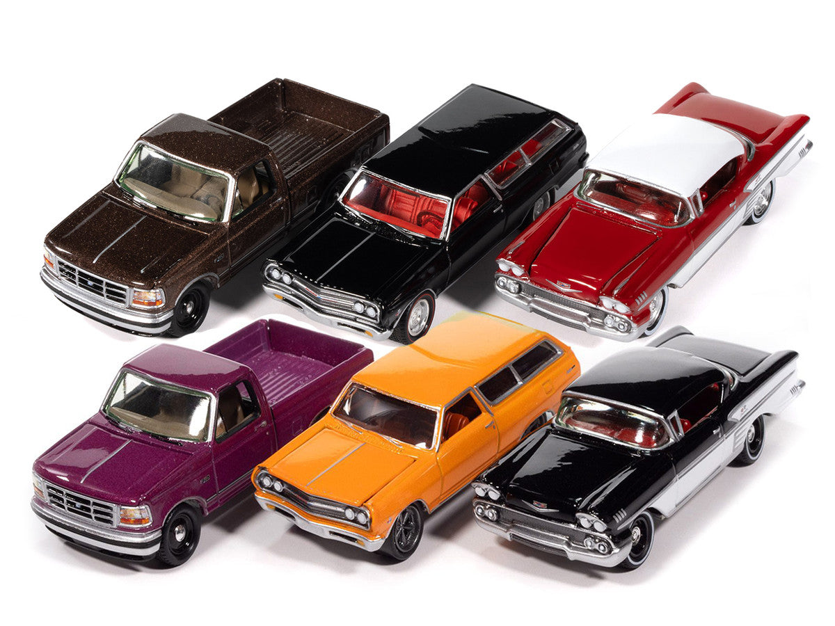Johnny Lightning Collector's Tin 2025 Set of 6 Cars Release 2 Limited Edition 1/64 Diecast Model Cars by Johnny Lightning LuxuryLifeWay Online Store