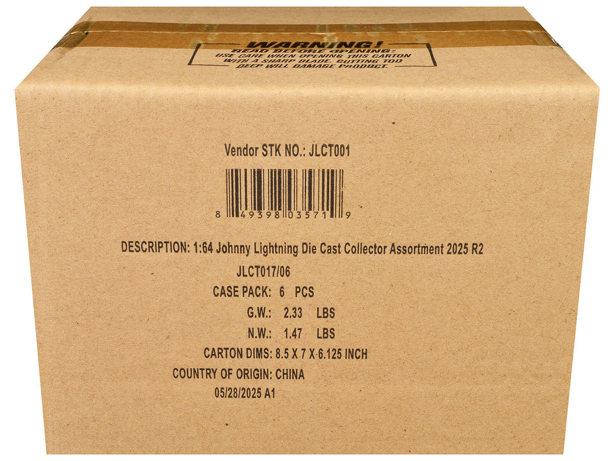 Johnny Lightning Collector's Tin 2025 Set of 6 Cars Release 2 Limited Edition 1/64 Diecast Model Cars by Johnny Lightning LuxuryLifeWay Online Store