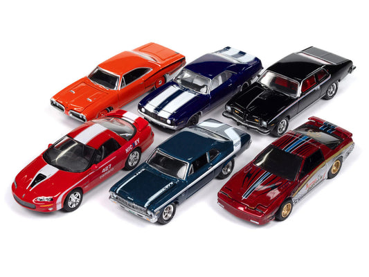"Muscle Cars USA" 2025 Release 1 Set A of 6 pieces 1/64 Diecast Model Cars by Johnny Lightning LuxuryLifeWay Online Store