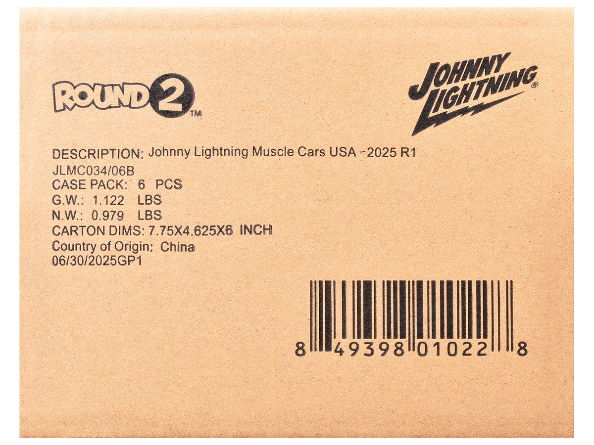 "Muscle Cars USA" 2025 Release 1 Set B of 6 pieces 1/64 Diecast Model Cars by Johnny Lightning LuxuryLifeWay Online Store