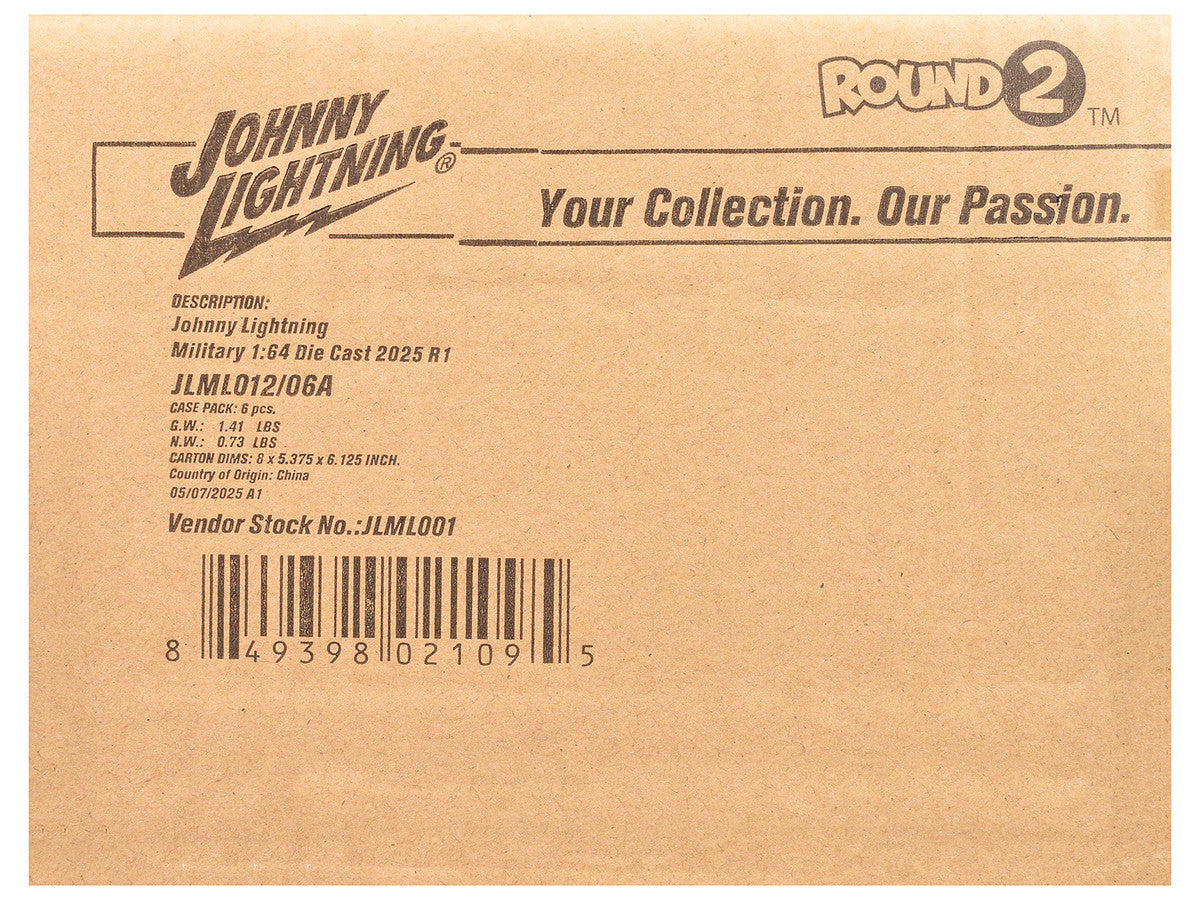 "Military" Set A of 6 pieces 2025 Release 1 Limited Edition Diecast Models by Johnny Lightning LuxuryLifeWay Online Store