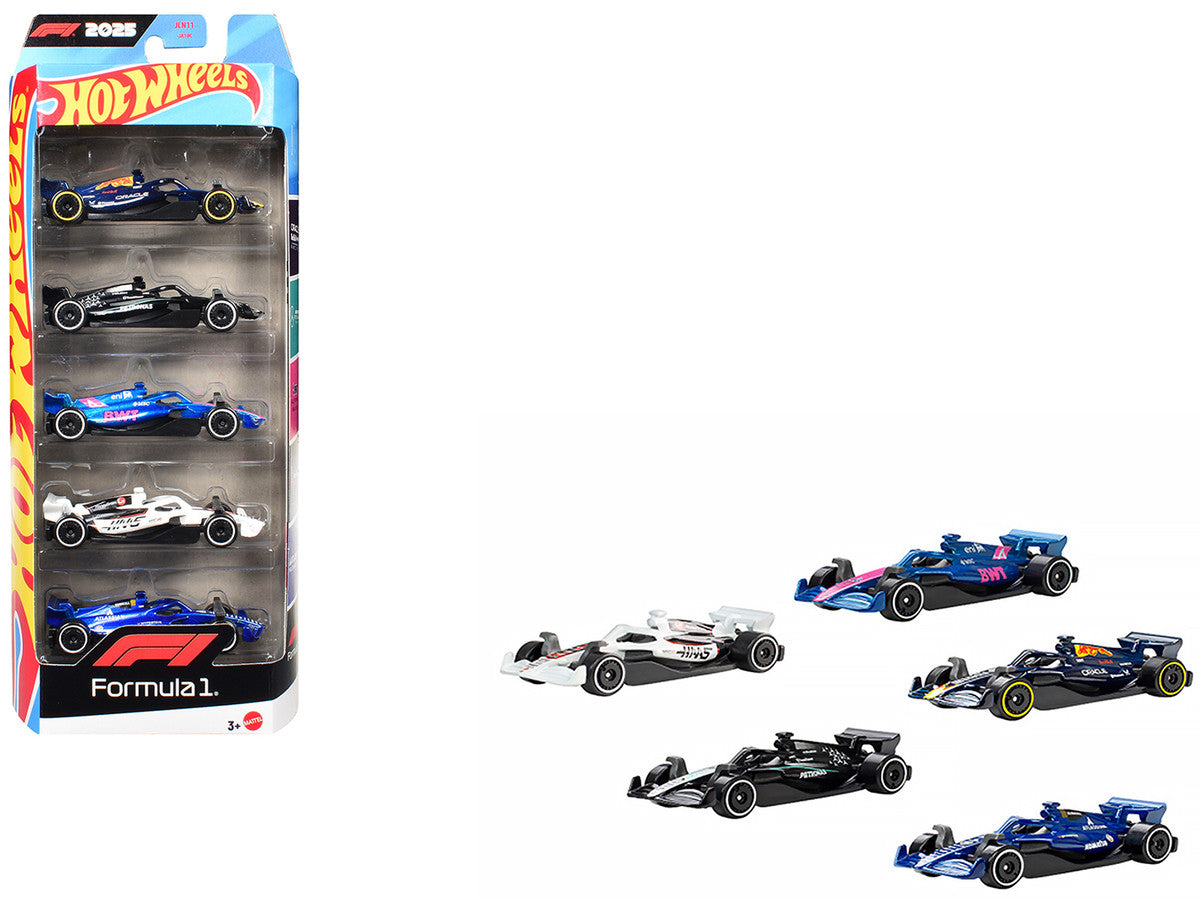 2025 Formula 1 World Championship 5 piece Set Diecast Model Cars by Hot Wheels LuxuryLifeWay Online Store