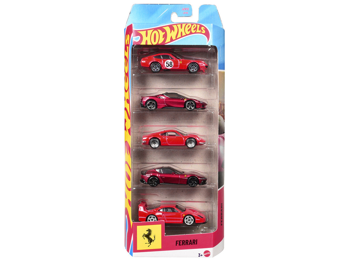 Ferrari 5 piece Set by Hot Wheels Diecast Model Cars by Hot Wheels LuxuryLifeWay Online Store