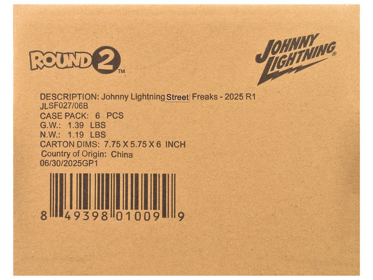 "Street Freaks" 2025 Release 1 Set B of 6 Cars 1/64 Diecast Model Cars by Johnny Lightning LuxuryLifeWay Online Store