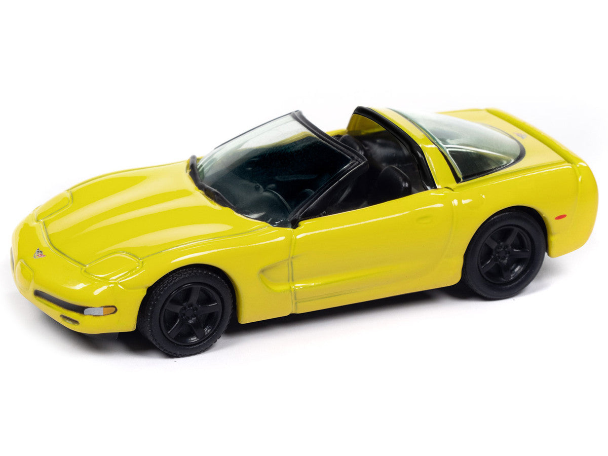 2003 Chevrolet Corvette Convertible "50th Anniversary" Millennium Yellow "Classic Gold Collection" 1/64 Diecast Model Car by Johnny Lightning LuxuryLifeWay Online Store