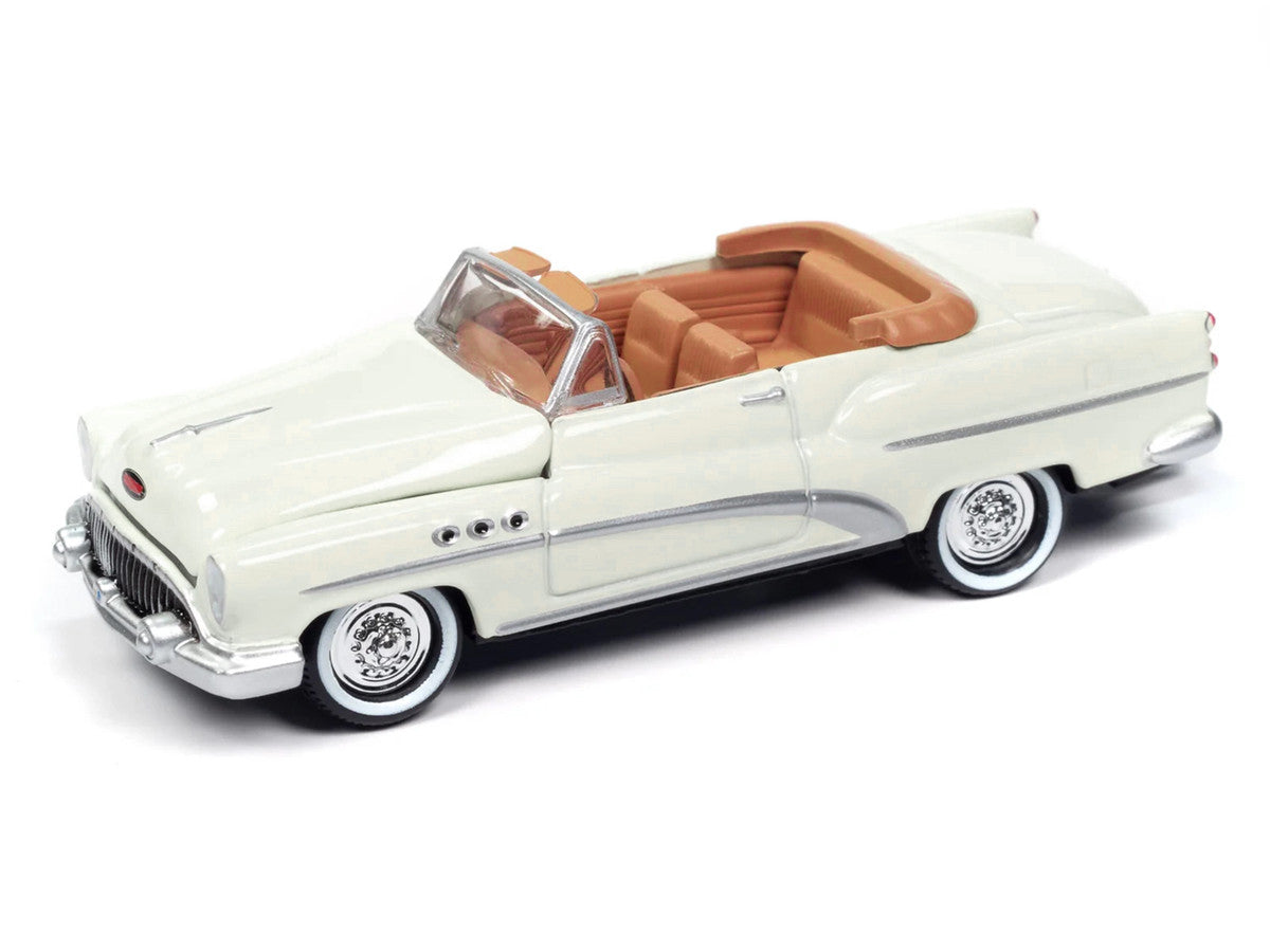 1953 Buick Super Cream with Travel Trailer Limited Edition "Tow & Go" Series 1/64 Diecast Model Car by Johnny Lightning LuxuryLifeWay Online Store
