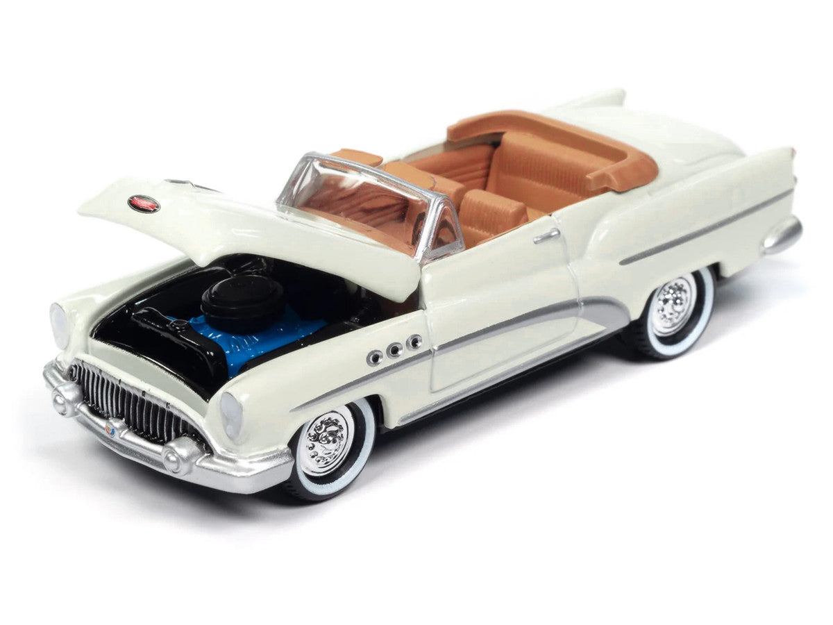 1953 Buick Super Cream with Travel Trailer Limited Edition "Tow & Go" Series 1/64 Diecast Model Car by Johnny Lightning LuxuryLifeWay Online Store