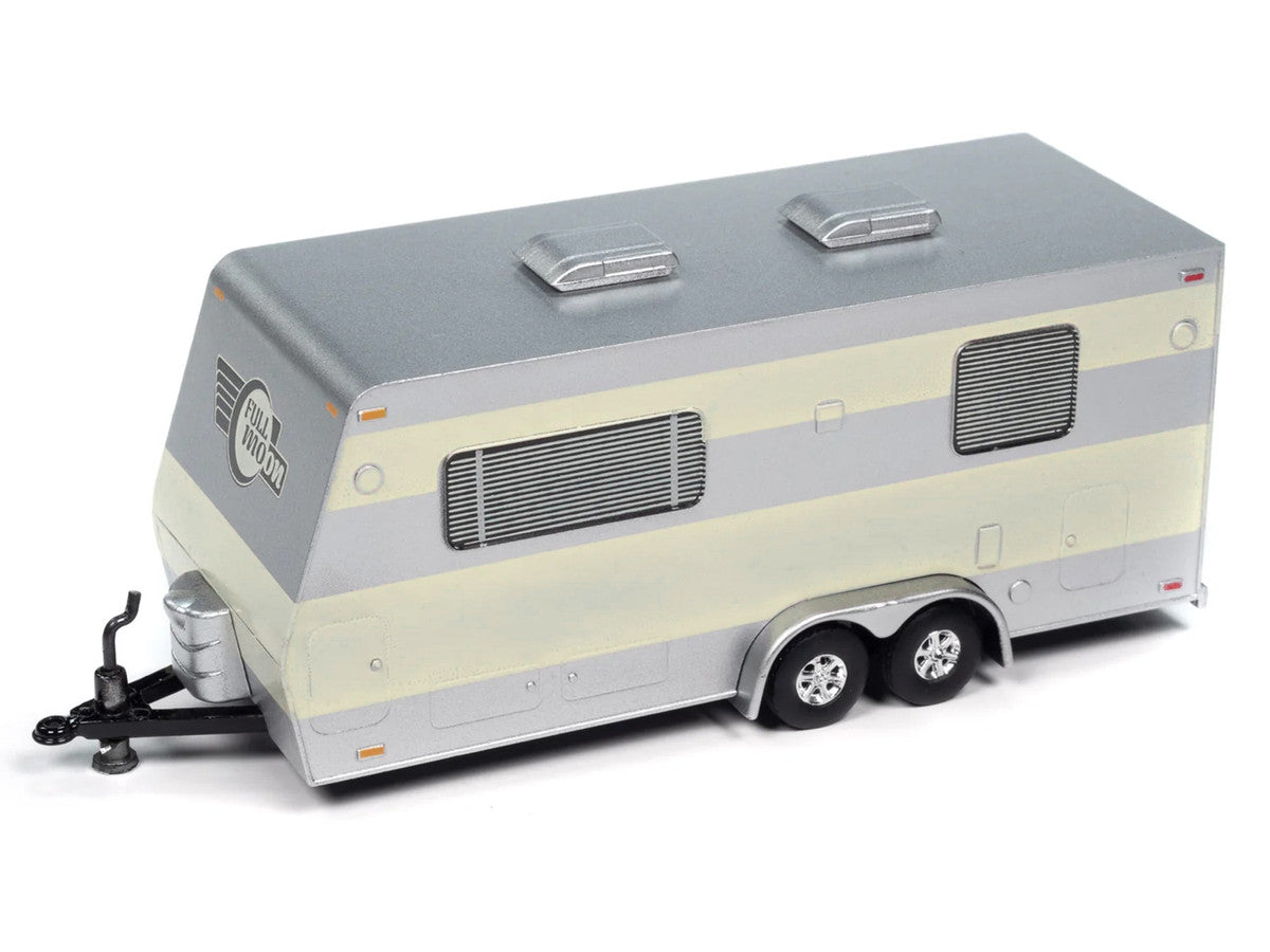 1953 Buick Super Cream with Travel Trailer Limited Edition "Tow & Go" Series 1/64 Diecast Model Car by Johnny Lightning LuxuryLifeWay Online Store