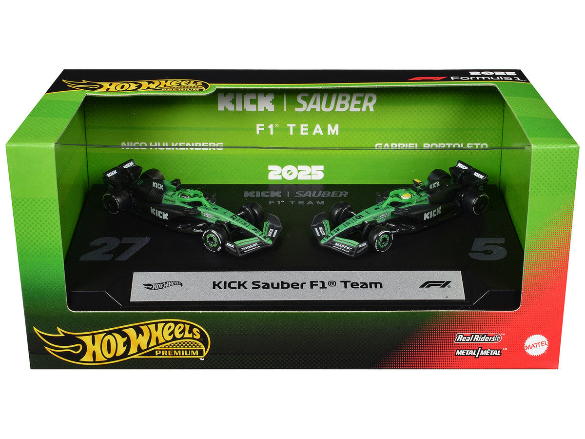 "Kick Sauber F1 Team" Formula One F1 World Championship (2025) 2 Piece Set Diecast Model Cars by Hot Wheels LuxuryLifeWay Online Store