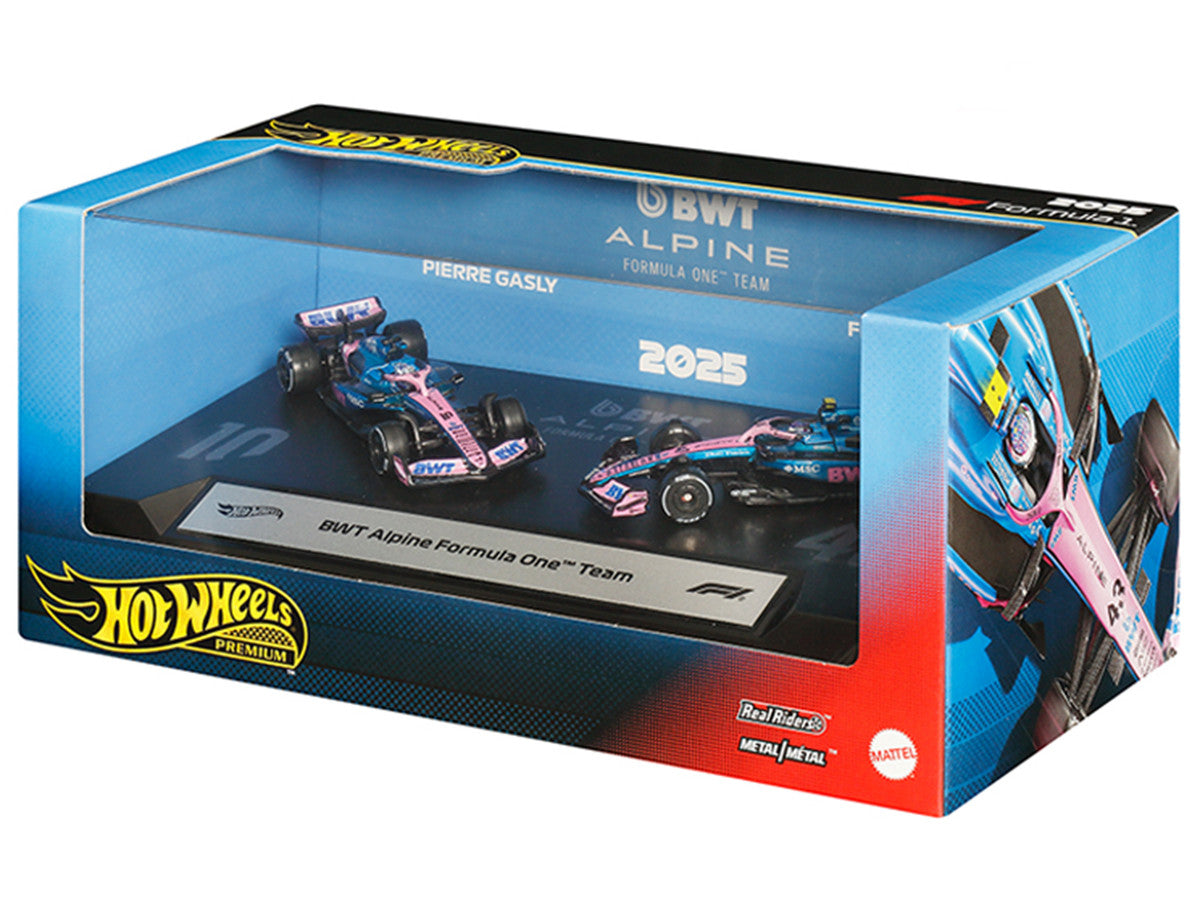 "BWT Alpine Formula One Team" Formula One F1 World Championship (2025) 2 Piece Set Diecast Model Cars by Hot Wheels LuxuryLifeWay Online Store