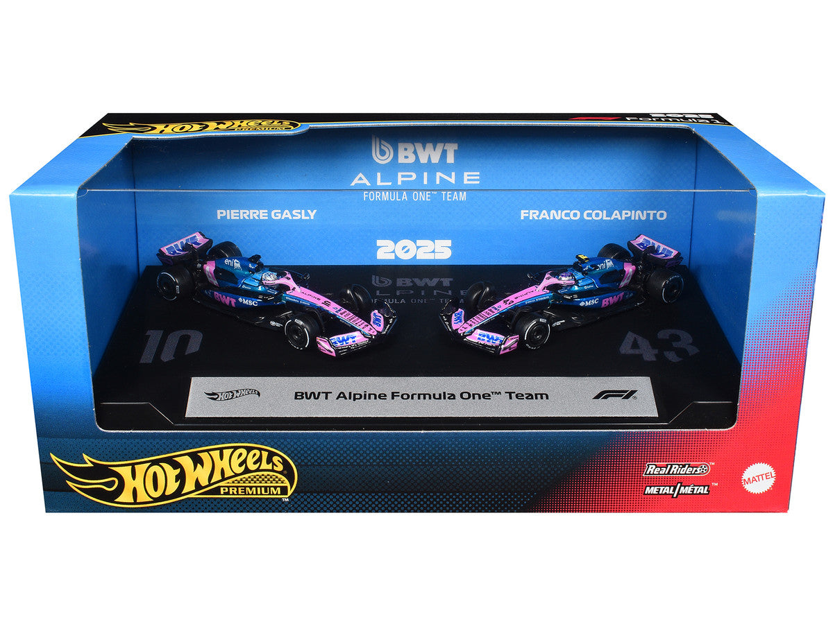 "BWT Alpine Formula One Team" Formula One F1 World Championship (2025) 2 Piece Set Diecast Model Cars by Hot Wheels LuxuryLifeWay Online Store