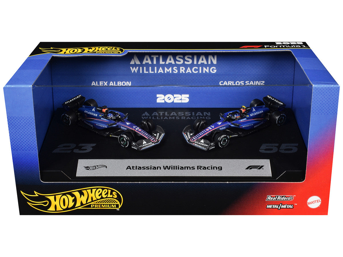 "Atlassian Williams Racing" Formula One F1 World Championship (2025) 2 Piece Set Diecast Model Cars by Hot Wheels LuxuryLifeWay Online Store