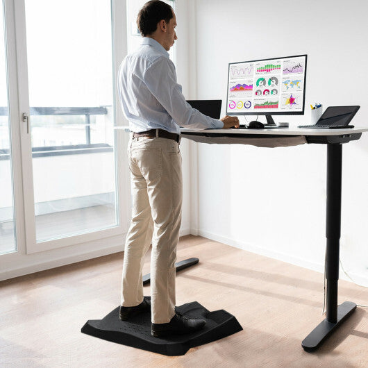 Portable Anti-Fatigue Standing Mat with Massage Points and Diverse Terrain-Black - Color: Black LuxuryLifeWay Online Store