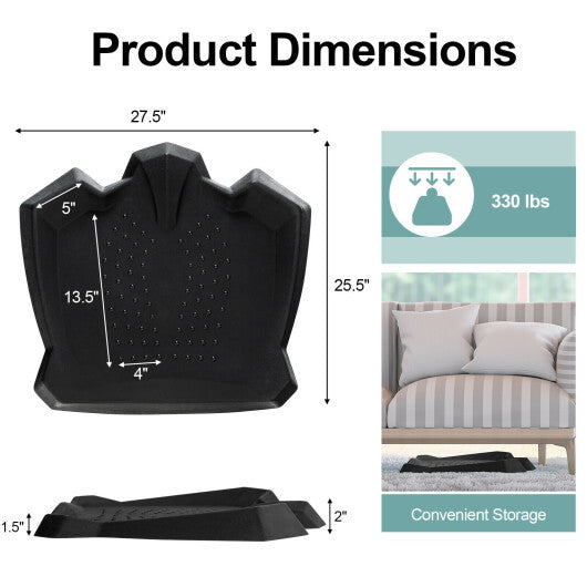 Portable Anti-Fatigue Standing Mat with Massage Points and Diverse Terrain-Black - Color: Black LuxuryLifeWay Online Store