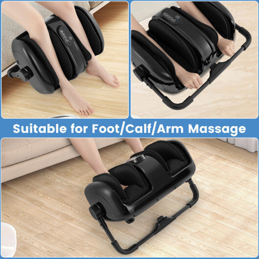 Foot and Calf Massager with Heat for Blood Circulation Pain Relief-Black LuxuryLifeWay Online Store