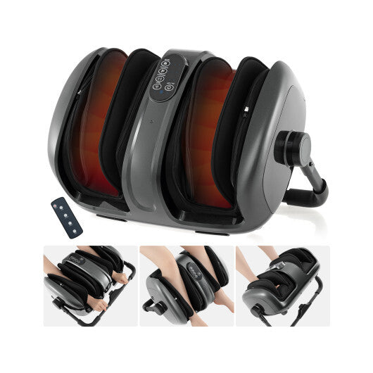Foot and Calf Massager with Heat for Blood Circulation Pain Relief-Black LuxuryLifeWay Online Store