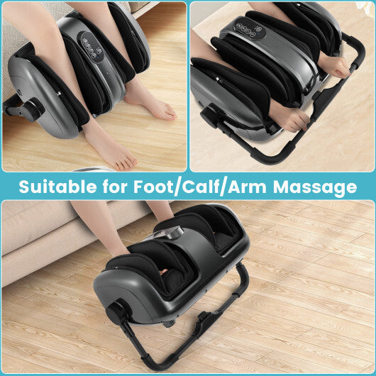 Foot and Calf Massager with Heat for Blood Circulation Pain Relief-Black LuxuryLifeWay Online Store