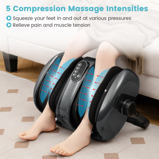 Foot and Calf Massager with Heat for Blood Circulation Pain Relief-Black LuxuryLifeWay Online Store