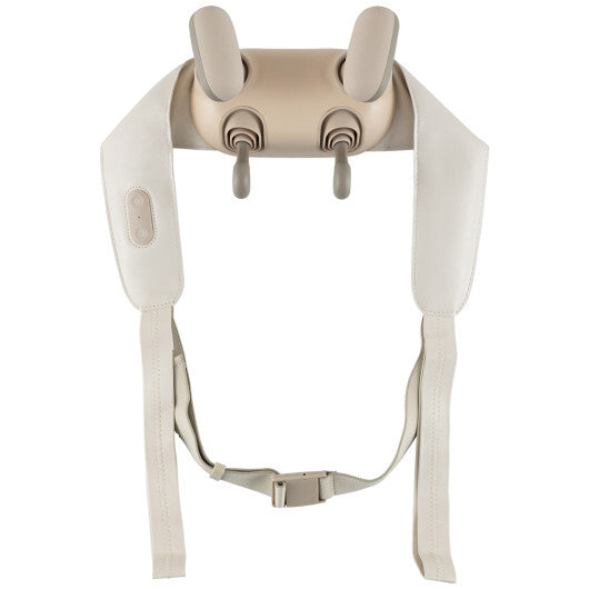Neck Shoulder Massager with 2 Heat Levels for Pain Relief-Beige LuxuryLifeWay Online Store