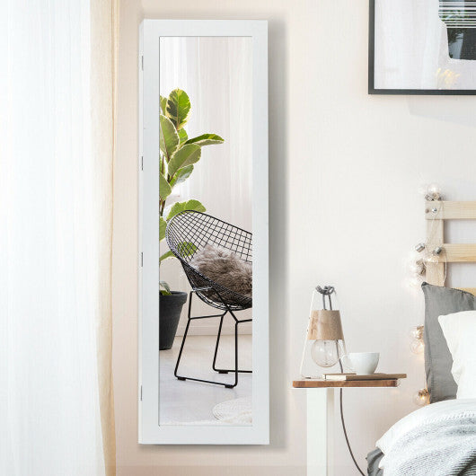 Door and Wall Mounted Armoire Jewelry Cabinet with Full-Length Mirror LuxuryLifeWay Online Store