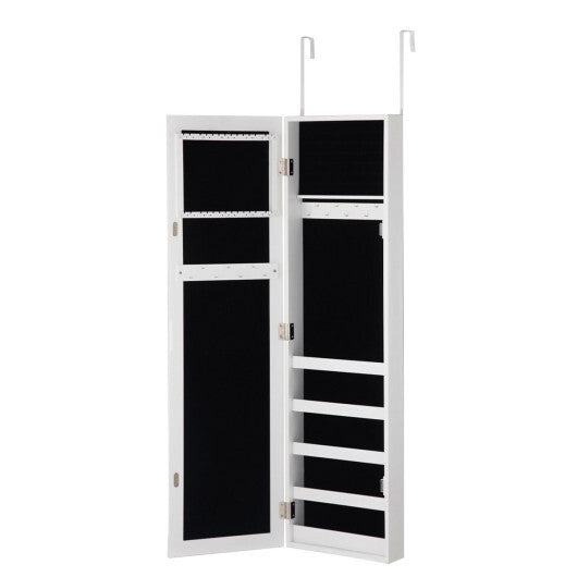 Door and Wall Mounted Armoire Jewelry Cabinet with Full-Length Mirror LuxuryLifeWay Online Store