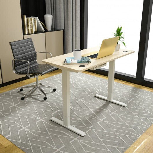 55" x 28" Universal Tabletop for Standard and Standing Desk Frame-Natural - Color: White LuxuryLifeWay Online Store
