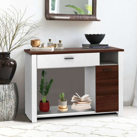 48 Inch Console Table with Drawer and Cabinet LuxuryLifeWay Online Store