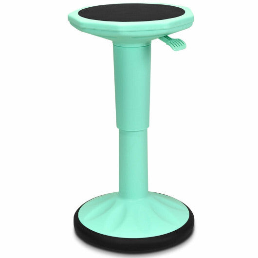 Adjustable Active Learning Stool Sitting Home Office Wobble Chair with Cushion Seat -Green - Color: Green LuxuryLifeWay Online Store