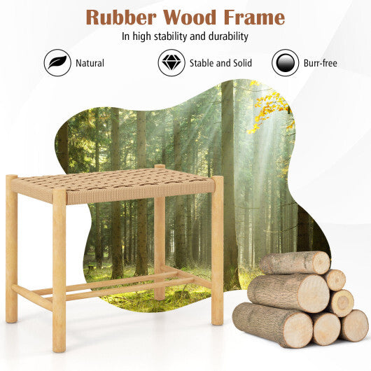 18 Inch Dining Stool Set of 2-Natural LuxuryLifeWay Online Store