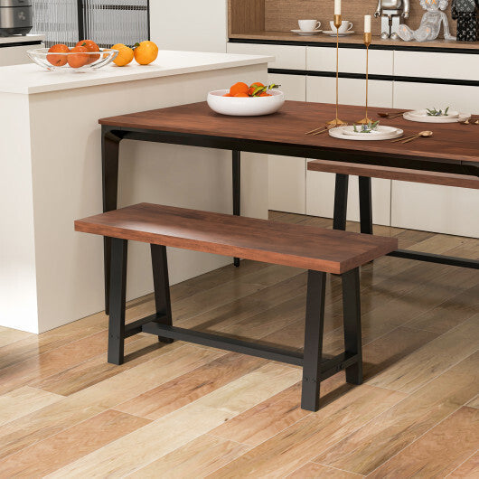 60 Inch Dining Bench 3 Person Entryway Shoe Bench with Metal Frame-60 inches LuxuryLifeWay Online Store