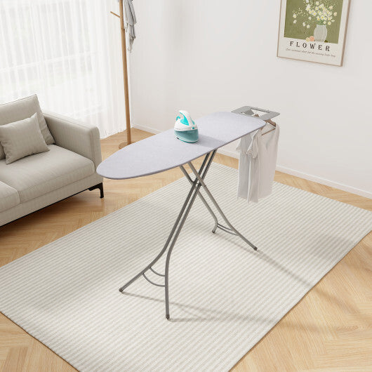 Foldable Ironing Board with Iron Rest and Adjustable Height-Turquoise LuxuryLifeWay Online Store
