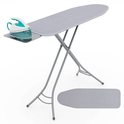 Foldable Ironing Board with Iron Rest and Adjustable Height-Turquoise LuxuryLifeWay Online Store