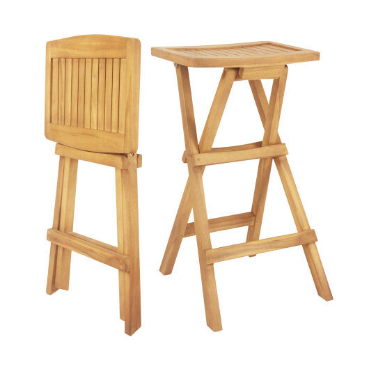 Set of 2 No Assembly Outdoor Bar Stools with Countered Seat LuxuryLifeWay Online Store