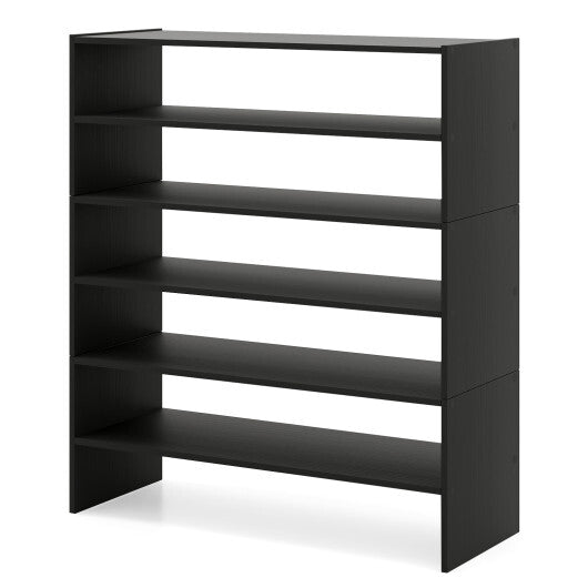 6-tier Shoe Rack with Anti-tipping Device for Entryway-Rustic Brown LuxuryLifeWay Online Store
