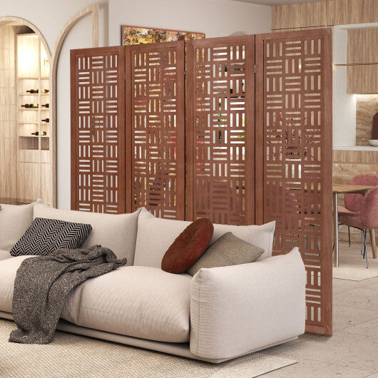 6-Panel Solid Wood Room Divider Folding Partition Stand LuxuryLifeWay Online Store