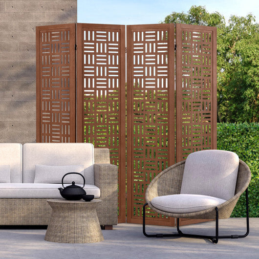 6-Panel Solid Wood Room Divider Folding Partition Stand LuxuryLifeWay Online Store