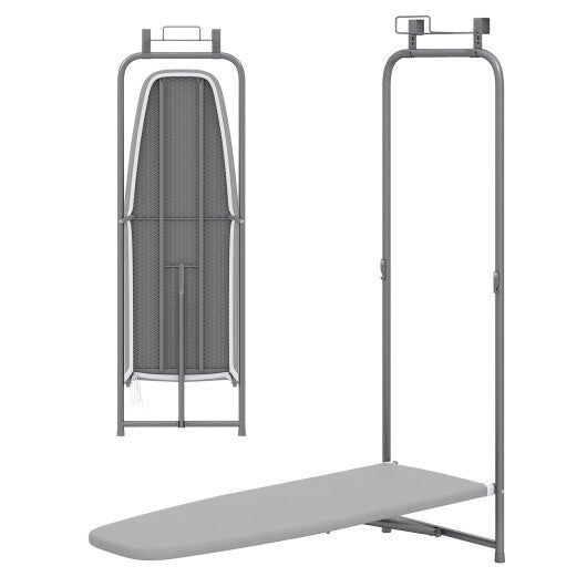 Over the Door Ironing Board Space-Saving Metal Hanging Ironing Board-Gray LuxuryLifeWay Online Store