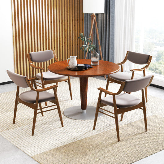 Wooden Dining Chair Set of 2 with Padded Seat and Back-Black LuxuryLifeWay Online Store