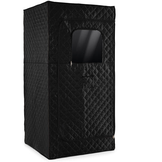 Portable Steam Sauna Box with 3L/1200W Fast-Heat Steamer and 15-Level Temperature-Blue LuxuryLifeWay Online Store