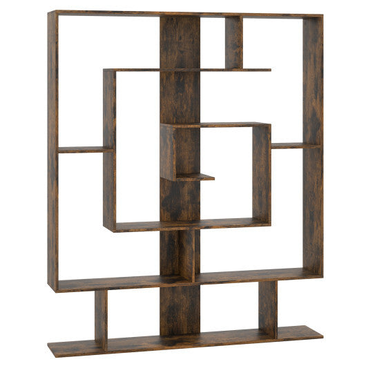 7-Tier Bookshelf  Open Display Shelf Rack for Home Office-White LuxuryLifeWay Online Store