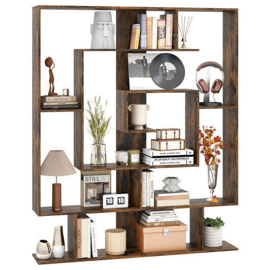 7-Tier Bookshelf  Open Display Shelf Rack for Home Office-White LuxuryLifeWay Online Store
